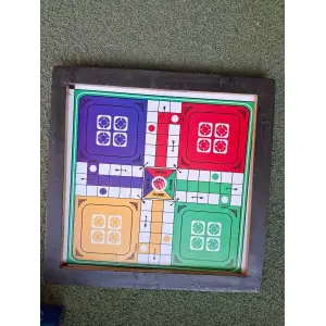Wooden Ludo and Snake ladder two in one