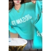 Wool Sweater With Bag Too.Front Text With Same Text At Bag atoo. It Has Round Neck