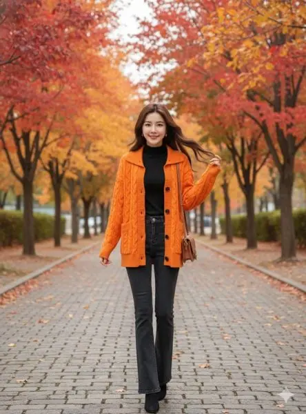 Wool Sweater With Front Bottom. It Should Have Shirt Color. Front Two Pocket. - Image 3