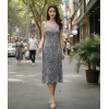 Wrinkal Printed One Peice Dress. Cool For Summer