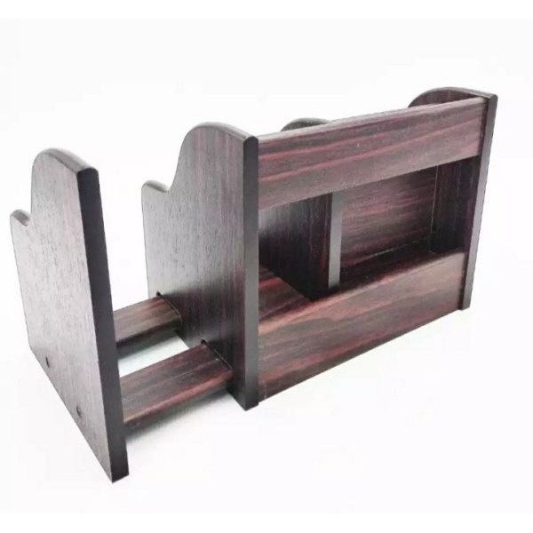 Xingli Brown Polished Multi-Functional Wooden Pen Stand/ Holder / Mobile Holder/ Visiting Card And Remote Stand - Image 4