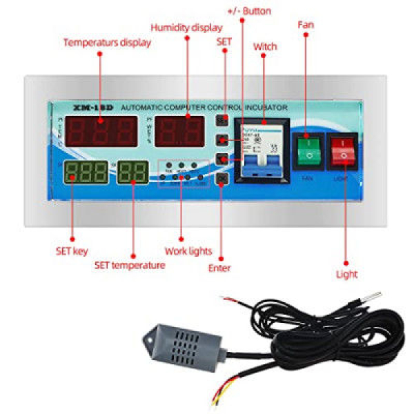XM18D XM-18D Incubator Controller Full Automatic Multifunction - Image 3