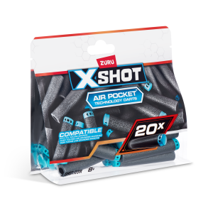 XSHOT Excel 20PK Refill Darts Foilbag - Bulk 36 pcs (No Inner, STD Colour) (S001)