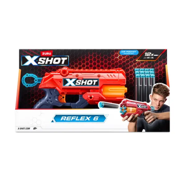 XSHOT Excel Reflex 6 (12 Darts) Open Box - Bulk 6 pcs (No Inner, STD Colour) (2022-S001) - Image 2