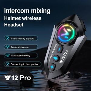 Y12 Pro Motorcycle Helmet Intercom Headset