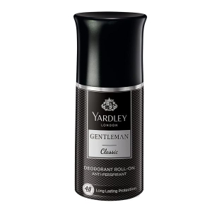 Yardley Gentleman Classic Deodorant Roll-On| 48-Hours Long Lasting Scent| Men’s Body Deodorant| Roll-On for For Men| Masculine Fragrance| 50ml