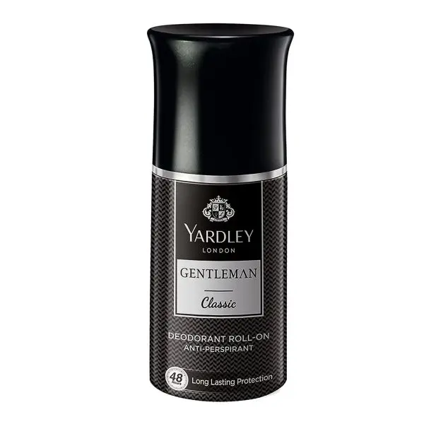 Yardley Gentleman Classic Deodorant Roll-On| 48-Hours Long Lasting Scent| Men’s Body Deodorant| Roll-On for For Men| Masculine Fragrance| 50ml