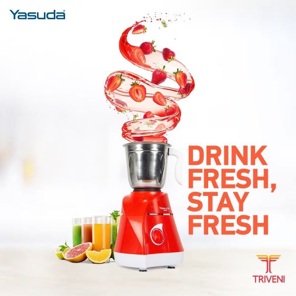Yasuda YS4047 Power 750W 3 Jar Mixer Grinder 14* - Image 4