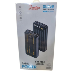 YM-968 20000mAh Super Fast Charging Power Bank Built In Wire