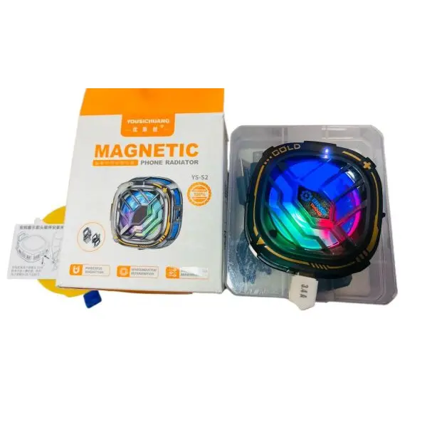 YS-S2  Magnetic Phone Cooler RGB Light Mobile Phone Cooler Cooling Fan Radiator With Display - Image 4