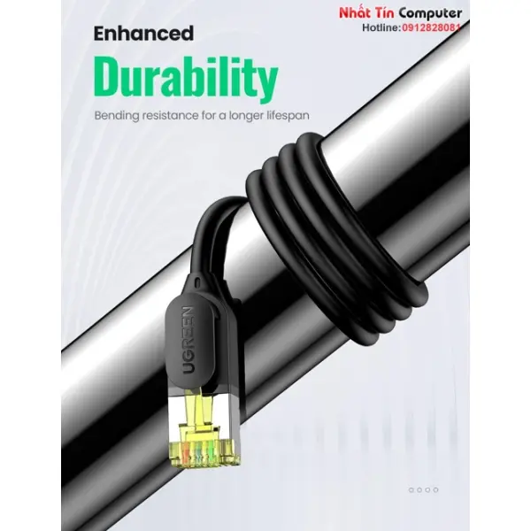 Ugreen Cat7 Ultra Slim Network Cable 2M Long 10Gbps Bandwidth 600Mhz Premium - Image 3