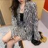 Zebra Print Coat And Skirt Set. This Is Two Peice Set. Korien Design.