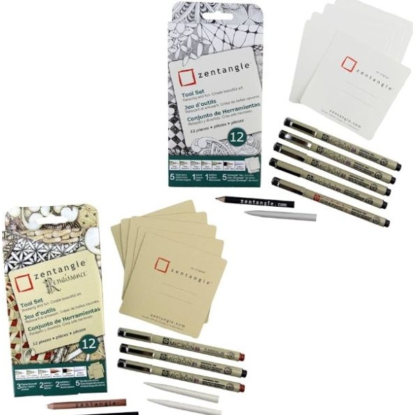Zentangle Tool Set B (Black Tile) – 9 Pcs | Professional Mindful Drawing Kit - Image 3