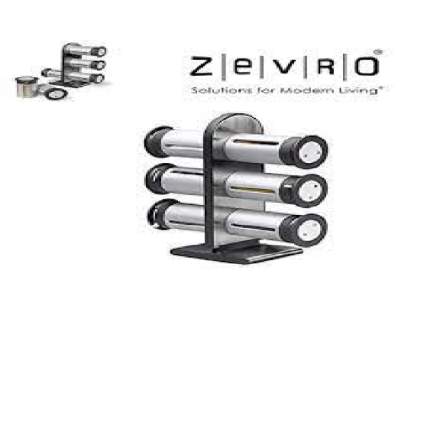 Zevro Magnetic Zero Gravity Spice Rack with Containers, Metallic / Gray - Image 5