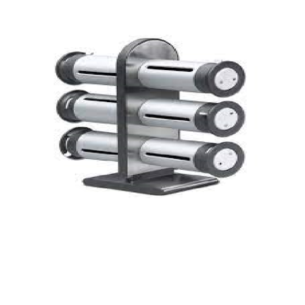 Zevro Magnetic Zero Gravity Spice Rack with Containers, Metallic / Gray - Image 3
