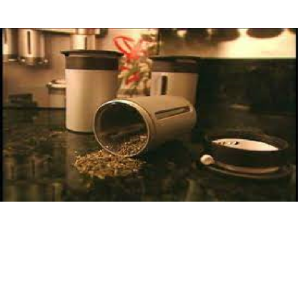 Zevro Magnetic Zero Gravity Spice Rack with Containers, Metallic / Gray