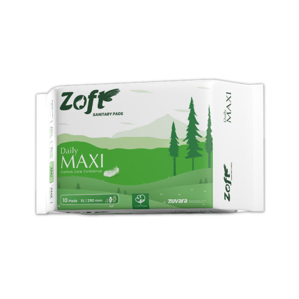 Zoft Daily Maxi Sanitary Pads - XL - 290 mm (Pack of 10) - Image 3