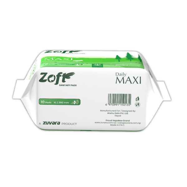 Zoft Daily Maxi Sanitary Pads - XL - 290 mm (Pack of 10) - Image 4