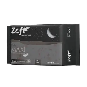 Zoft Night Maxi Sanitary Pads - XXL - 320 mm (Pack of 8)