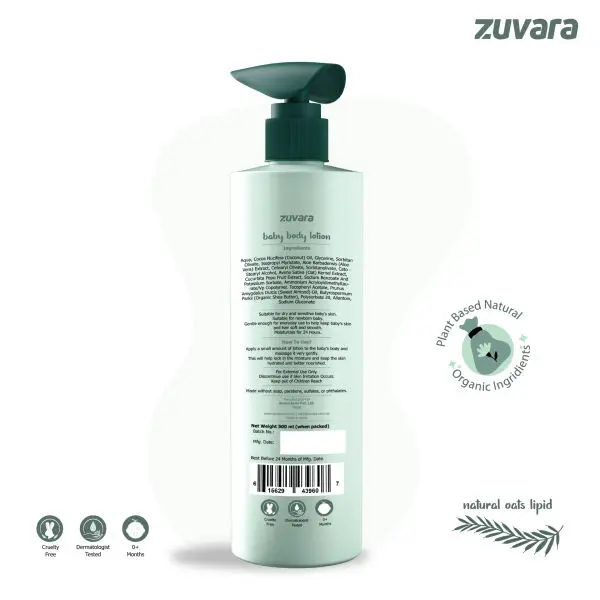 Zuvara Baby Body Lotion - 500ml - Image 2