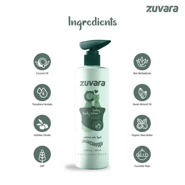 Zuvara Baby Body Lotion - 500ml - Image 5