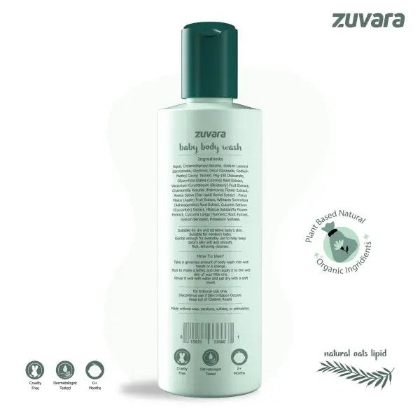 Zuvara Baby Body Wash - 200ml - Image 2