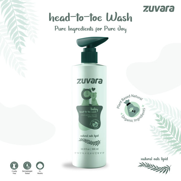 Zuvara Baby Head to Toe Wash - 500ml - Image 3