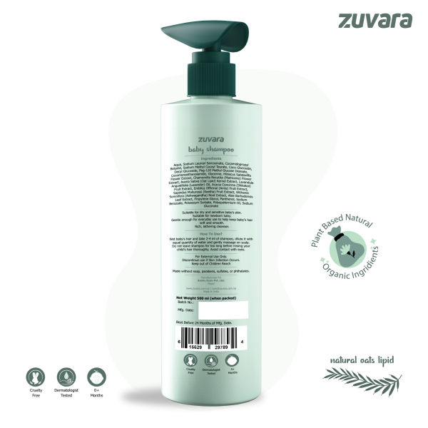 Zuvara Baby Shampoo - 500ml - Image 2