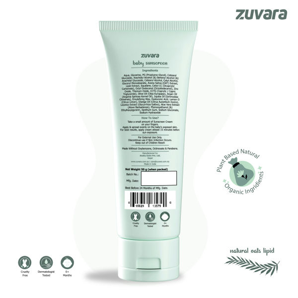 Zuvara Baby Sunscreen - 50g - Image 2