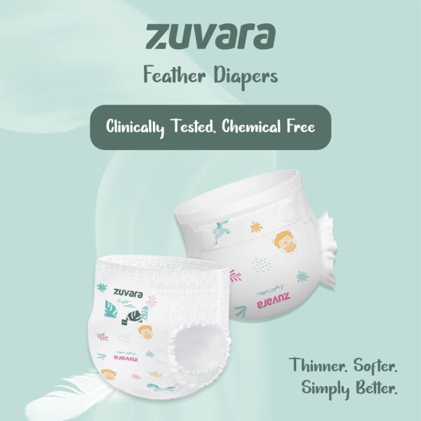 Zuvara Feather Diaper Pants - L (Pack Of 18) - Image 4