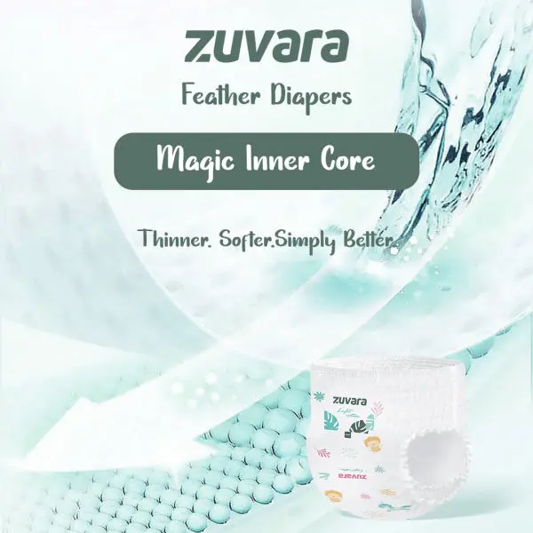 ZUVARA Feather Diaper Pants - XXl (Pack Of 18) - Image 3