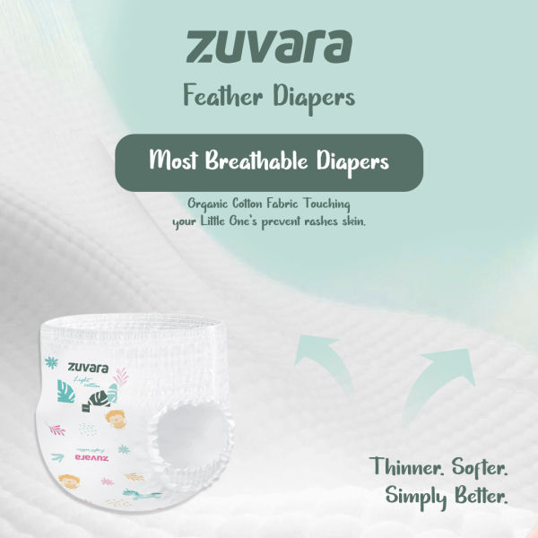 Zuvara Feather Diapers Pants - L (Pack Of 40) - Image 4