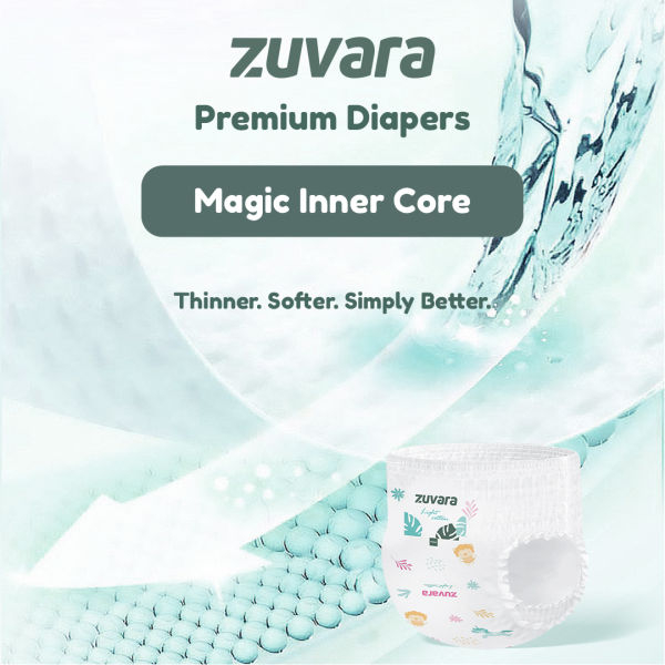 Zuvara Premium Diaper Pants - M (Pack of 40) - Image 3