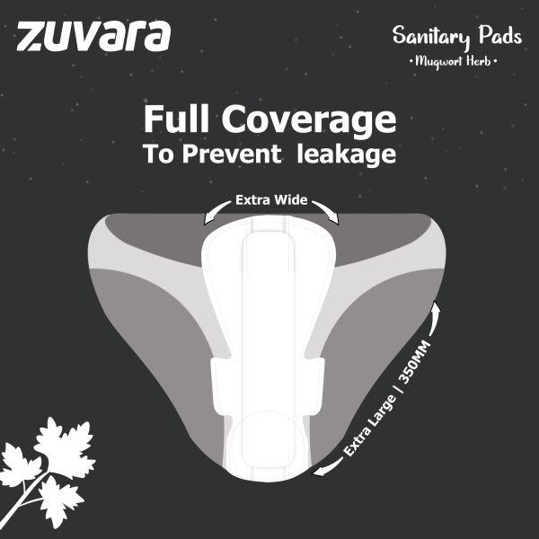 Zuvara Sanitary Pads - XXL - 350 mm (Pack of 18) - Ultra+ - Image 3