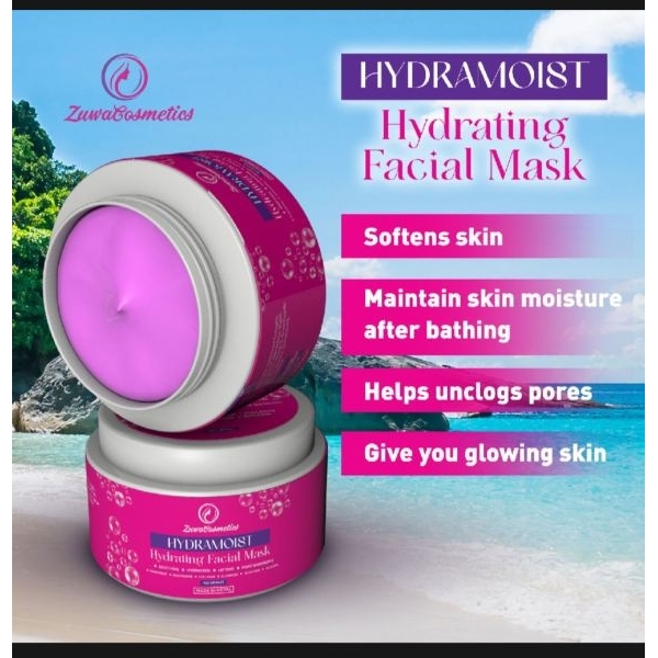Zuwa Cosmetics Hydramosit Hydrating Facial Mask With Hyaluronic Acid Niacinamide Collagen Allantoin Aloevera And Glycerin - Image 2