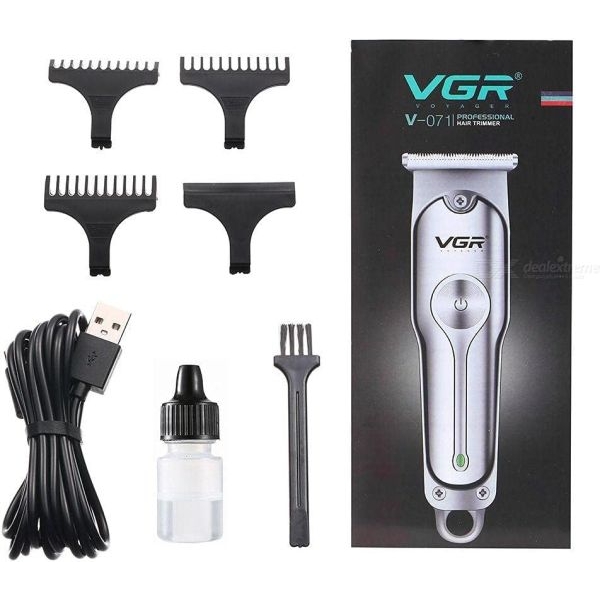 VGR V-071 Cordless Professional Hair and Beard Clipper Runtime 120 Min-Trimmer For Men With 3 Guide Combs (All Models) - Image 2